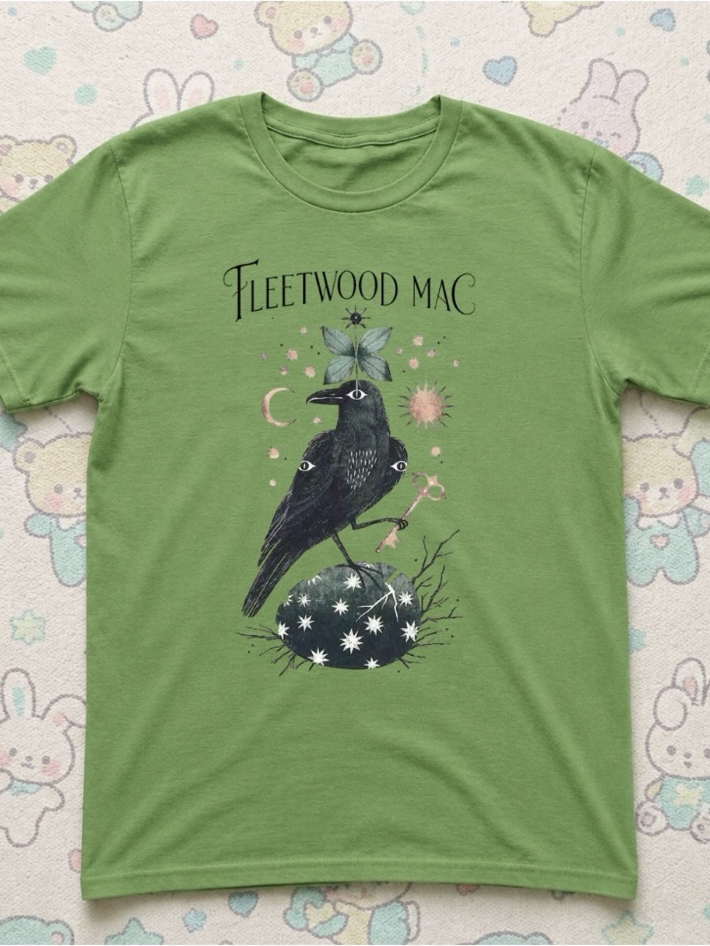 Fleetwood Mac Mystical Raven Multi-Eye Graphic T-Shirt